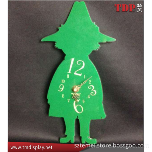 Decorative new design acrylic wall mounted clock for home decoration